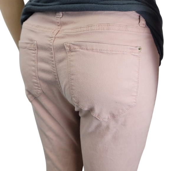 Kensie jeans Womens Effortless Ankle Mid Rise Pink Denim Size 8 - Picture 6 of 16